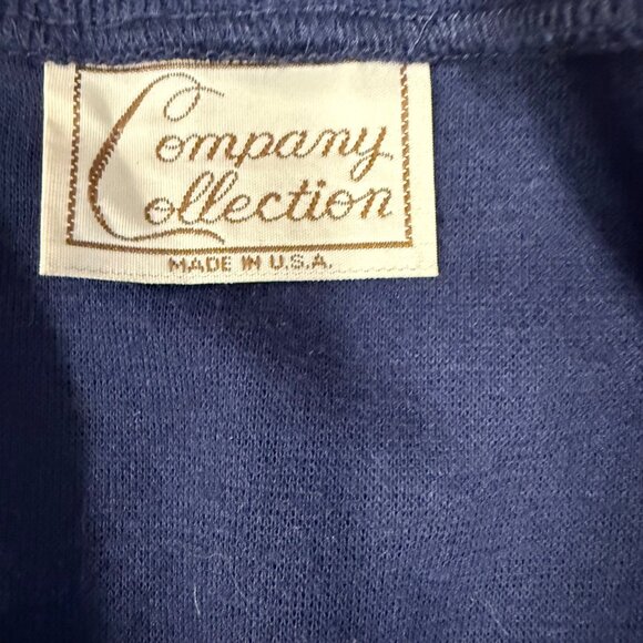 VTG Company Collection Color Block Cardigan Embroidered Preppy Academic Size XL - Picture 7 of 8